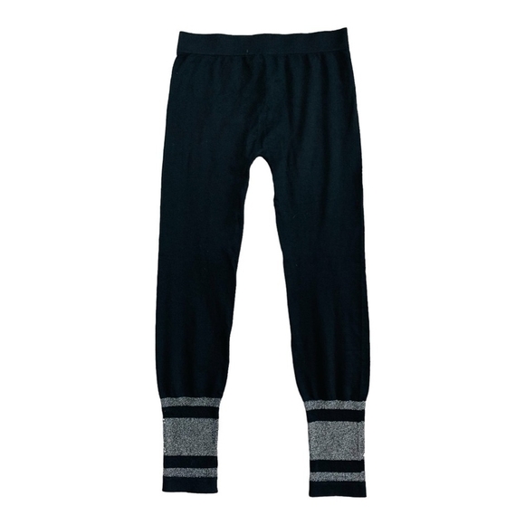 Women’s Activewear F&F Black Silver Ornament Leggings Women’s Nylon Leggings - Picture 4 of 5